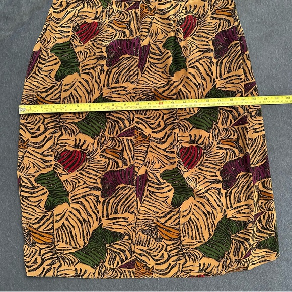 Vintage 1990s MM by Krizia Italy Exotic Zebra Wrap Skirt Size 8 (30 in) - Picture 9 of 10
